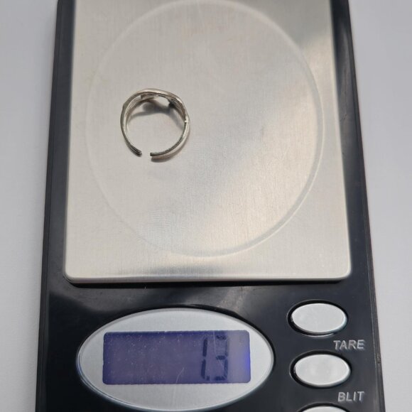 Size 3.25 Sterling Silver Human Shape Open Toe Ring A2641 - Picture 7 of 7